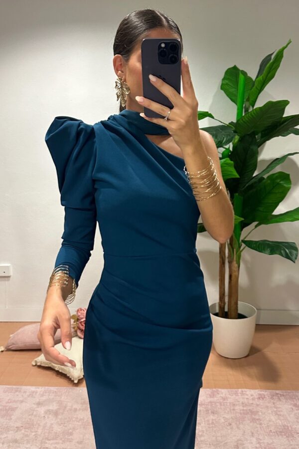 VESTIDO PETRÓLEO TESSA