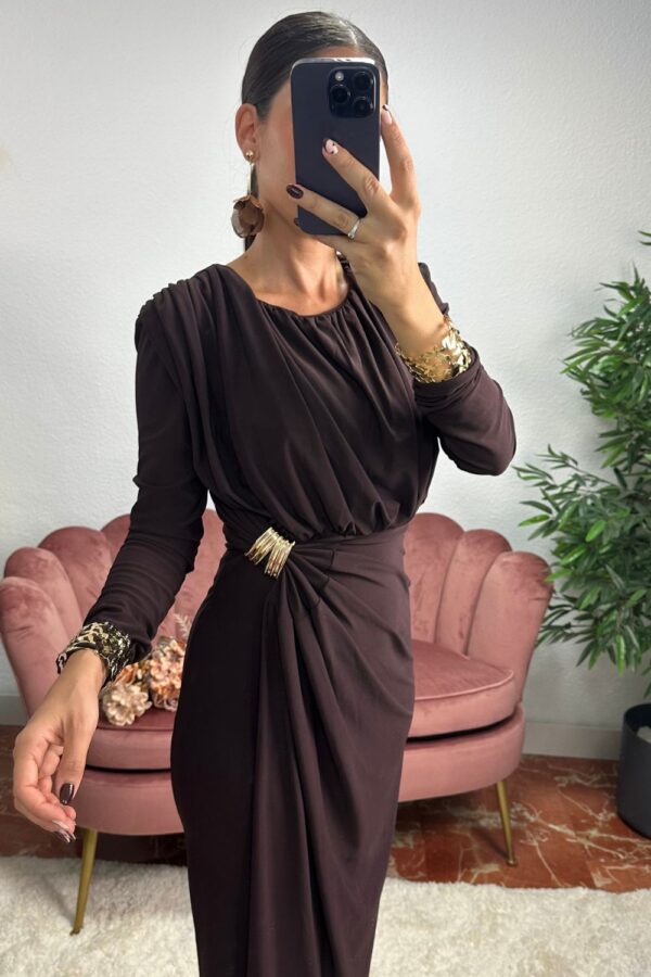 VESTIDO CHOCOLATE MELINA