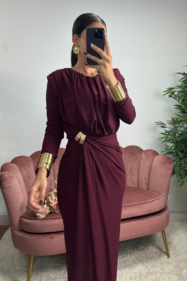 VESTIDO GRANATE MELINA