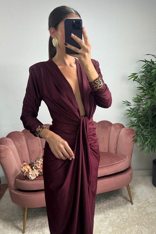VESTIDO GRANATE ARIADNA