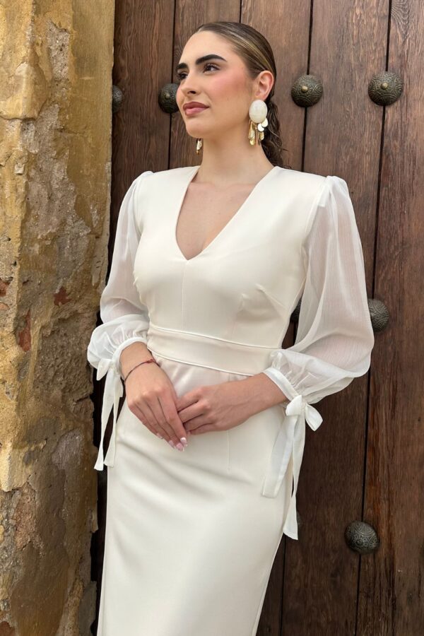 VESTIDO CRUDO MARIBEL