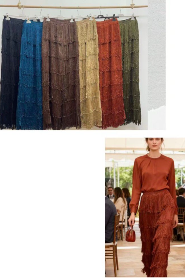 PANTALÓN NEGRO FLECOS