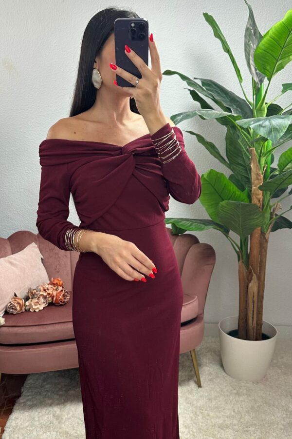 VESTIDO GRANATE TERESA